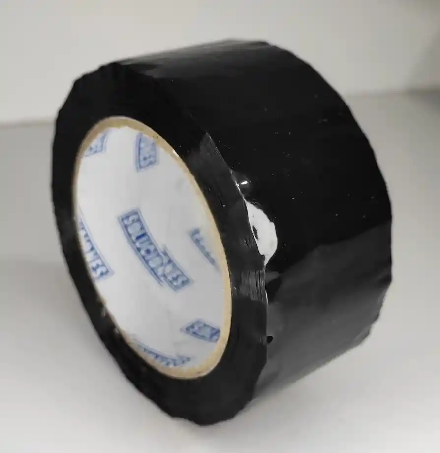Cinta Demarcación Adhesiva Plástica Para Delimitar Color Negro
