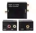 Convertidor Audio Digital Optico A Analogo 2 Rca Rojo Blanco