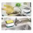 Dispensador De Jabón Para Cocina Con Soporte De Esponja