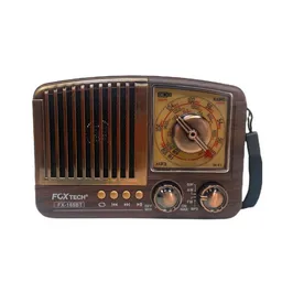 Radio Lindo Vintage Clasico Finca Rural Bluetooth Am Fm Usb Fox-tech Fx-165bt