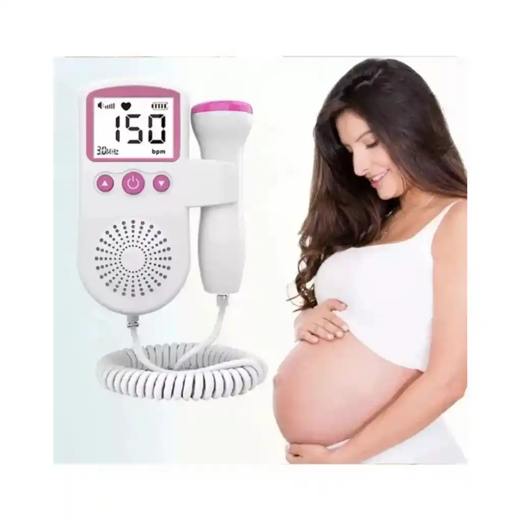 Doppler Fetal Lcd Ultrasónico Para Frecuencia Cardiaca En Embarazo