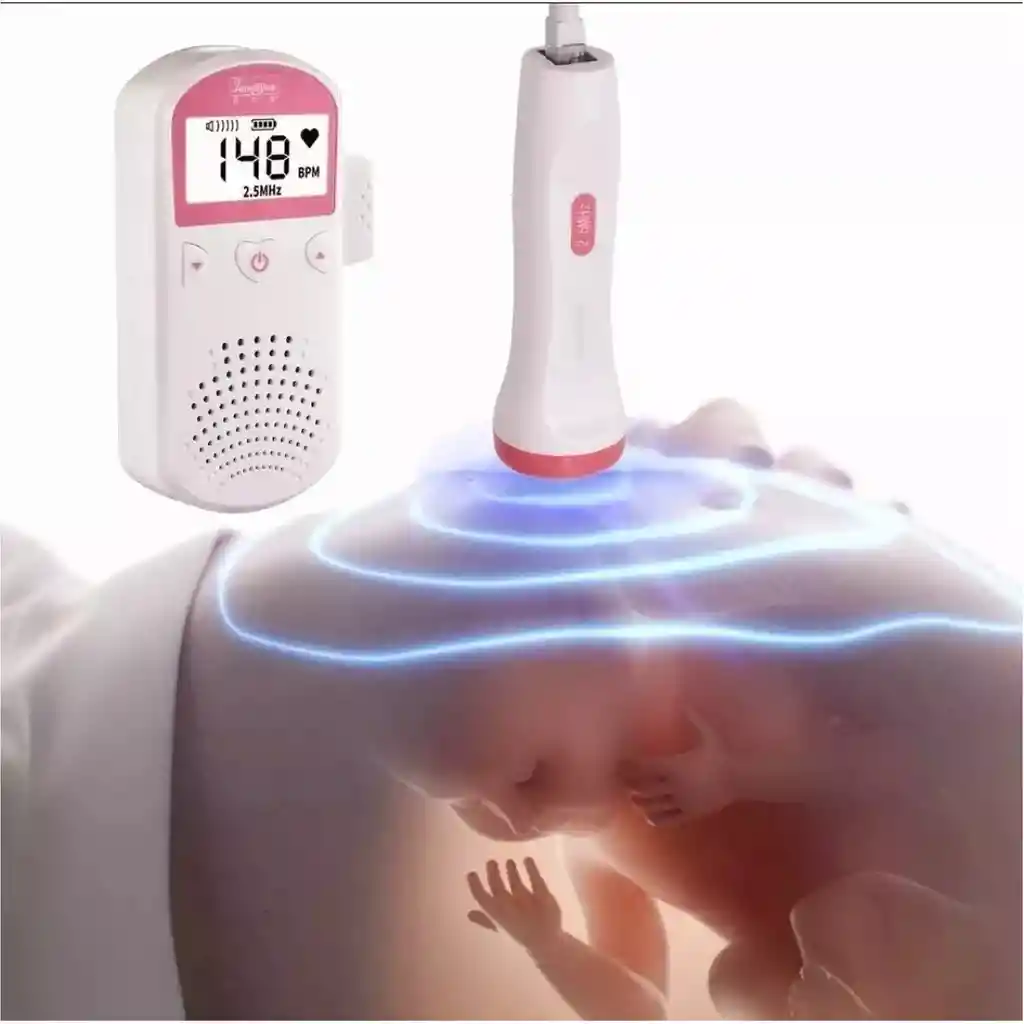 Doppler Fetal Lcd Ultrasónico Para Frecuencia Cardiaca En Embarazo