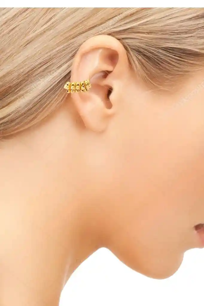 Ear Cuff De Cover Gold - Rodio, Arete Ear Cuff En Rodio, Joyeria, Joyas