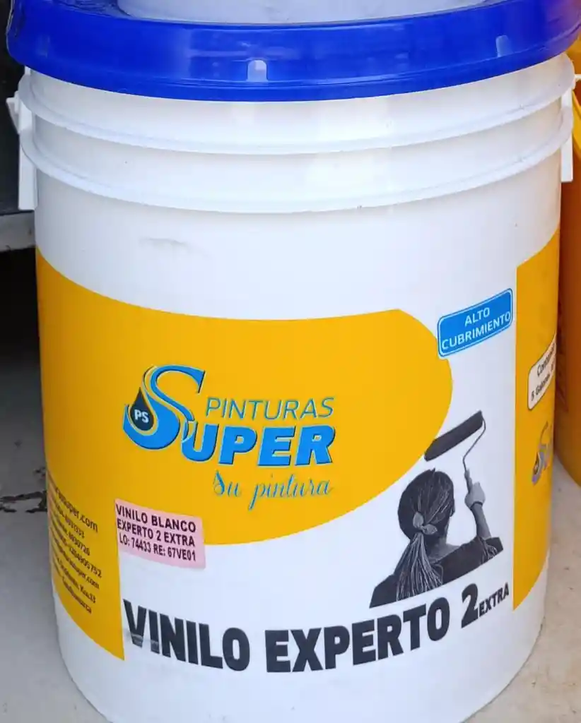 Caneca Vinilo Tipo 2 Experto Pinturas Super (5 Gal.) Cuñete