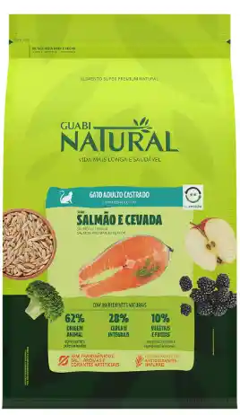 Alimento Para Gatos Adultos Castrados Guabi Natural – Salmón Y Cebada