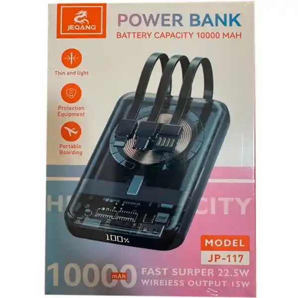 Power Bank 10000 Mah 117 Transparente