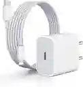 Cargador Cable Iphone 14 Pro Max 25w Carga Rapida Cargador Usb-c A Lightning Generico