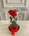 Rosa Preservada En Forma De Corazón