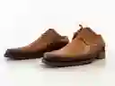 Zapato Formal En Cuero Para Hombre Miel Degradado