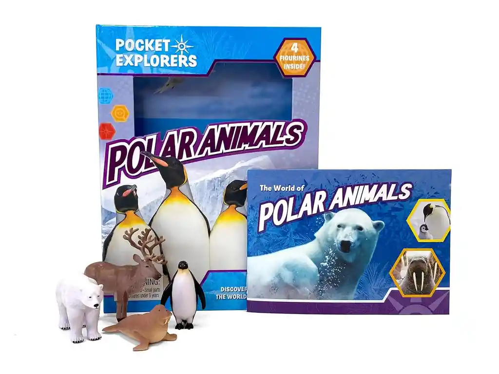 Libro Interactivo 2 En 1 Figuras Animales Polares Niños