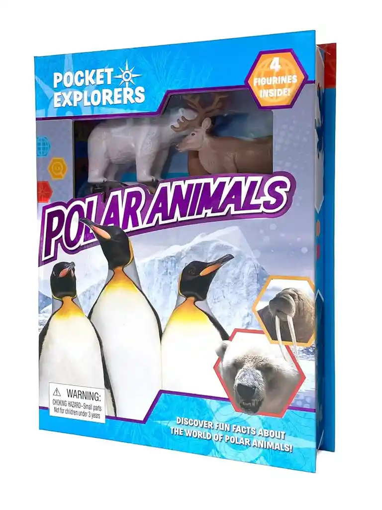 Libro Interactivo 2 En 1 Figuras Animales Polares Niños