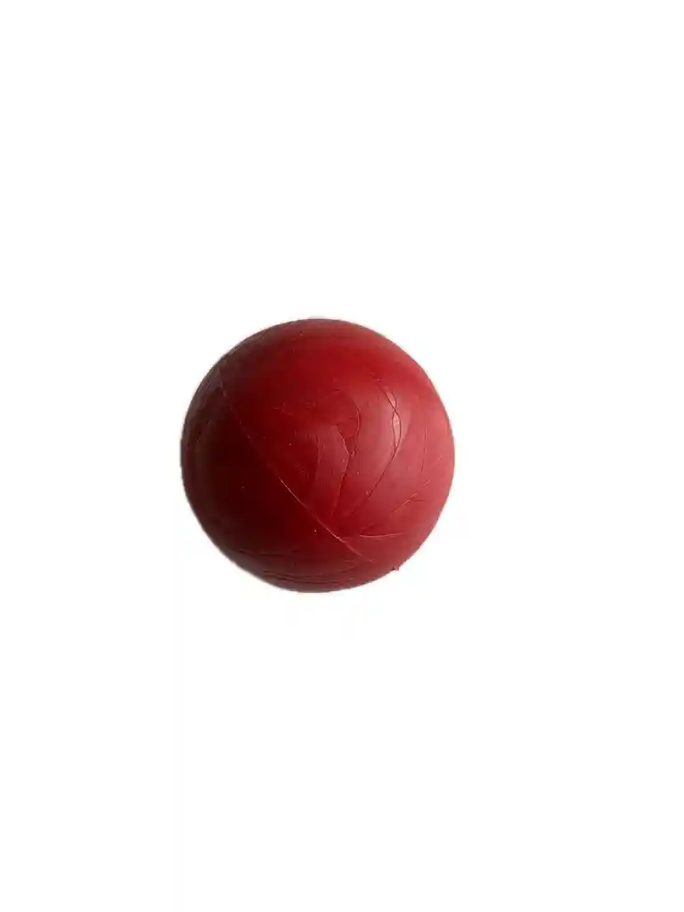 Pelota De Caucho Maciza Para Perro - 6 Cm - Roja