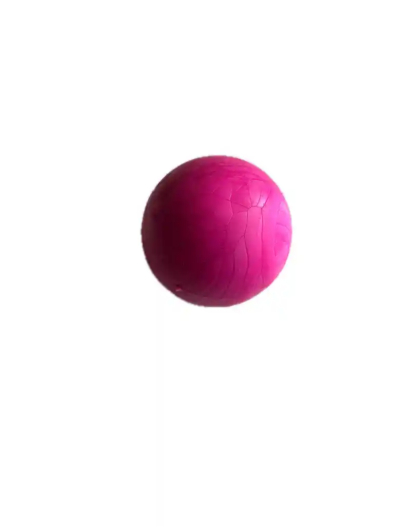 Pelota De Caucho Maciza Para Perro - 6 Cm - Rosa