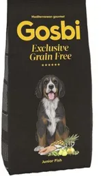 Alimento Seco Elaborado Sin Cereales Para Cachorros De Razas Medianas Y Grandes Gosbi Exclusive Grain Free Junior Fish 3kg