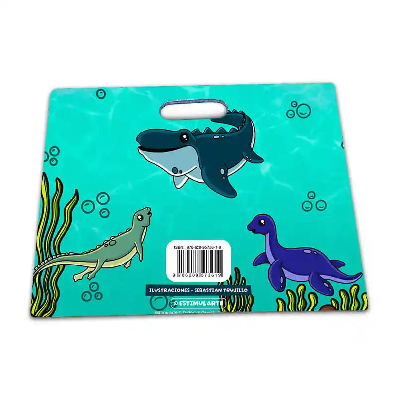 Libro Para Colorear Con Sticker Dinosaurios Para Niños