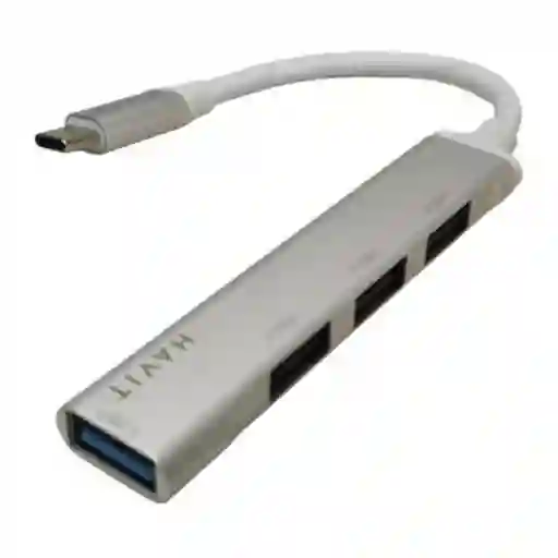 Hub Multipuertos Usb 3.0 Aluminio 4 Puertos Marca Havit