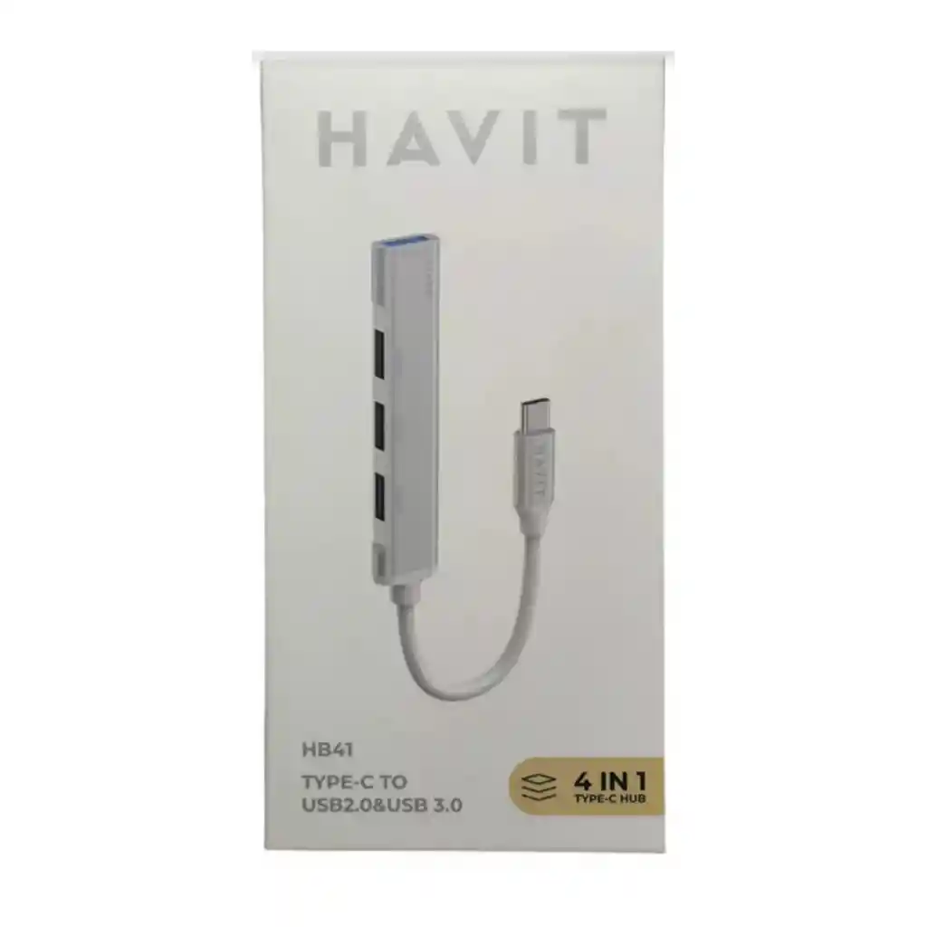 Hub Multipuertos Usb 3.0 Aluminio 4 Puertos Marca Havit