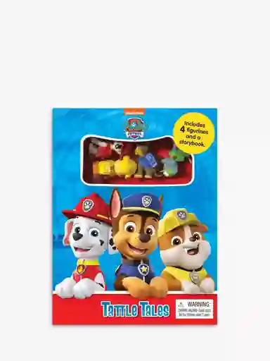 Libro Infantil Juego 2 En 1 Figuras Paw Patrol Para Niños