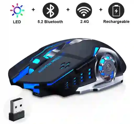 Mouse Gamer Inalámbrico Retroiluminado