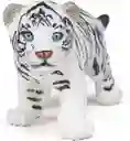 Figura Coleccionable Cachorro Tigre Blanco Pintada A Mano