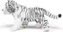 Figura Coleccionable Cachorro Tigre Blanco Pintada A Mano