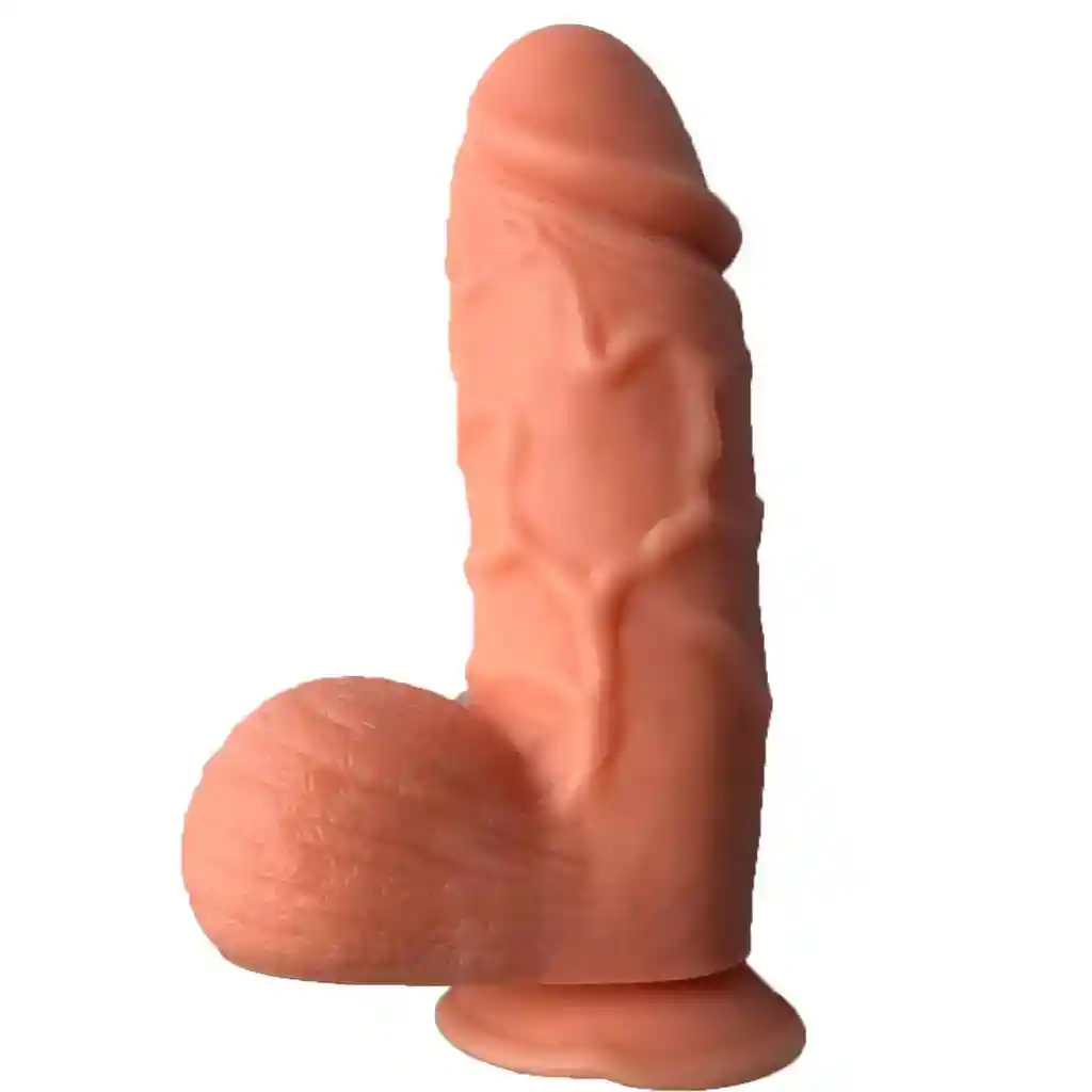 Dildo Consolador 25cm Grueso Realista Pene Con Chupa