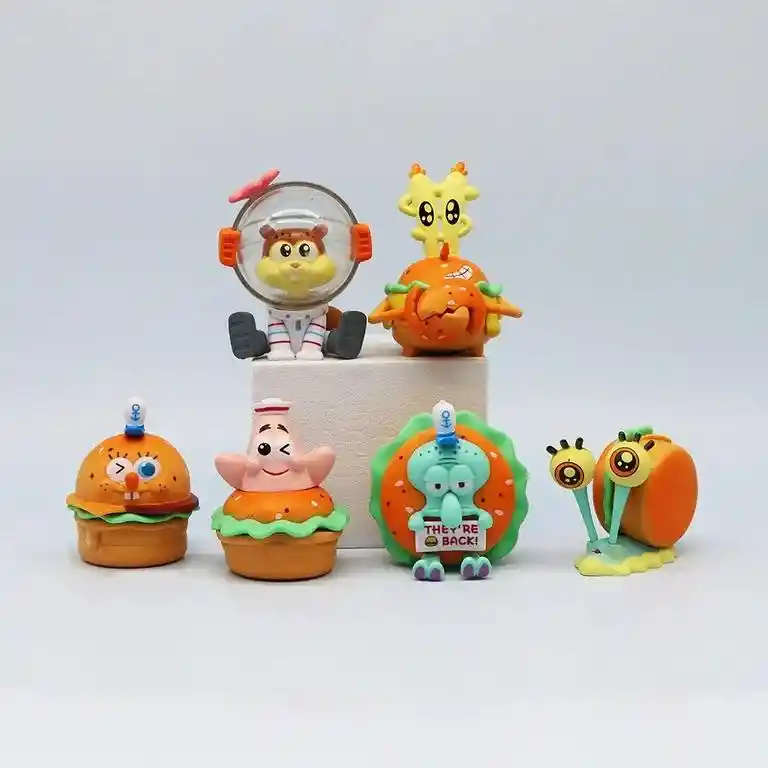 Figura De Colección Bob Esponja Sponge Bob Square Pants Arenita Patricio Calamardo
