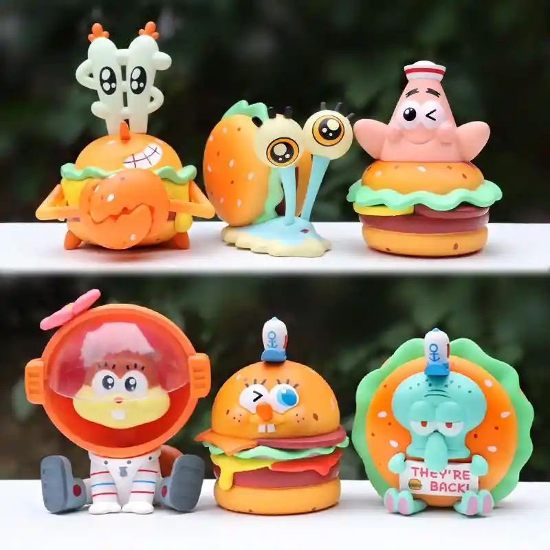 Figura De Colección Bob Esponja Sponge Bob Square Pants Arenita Patricio Calamardo