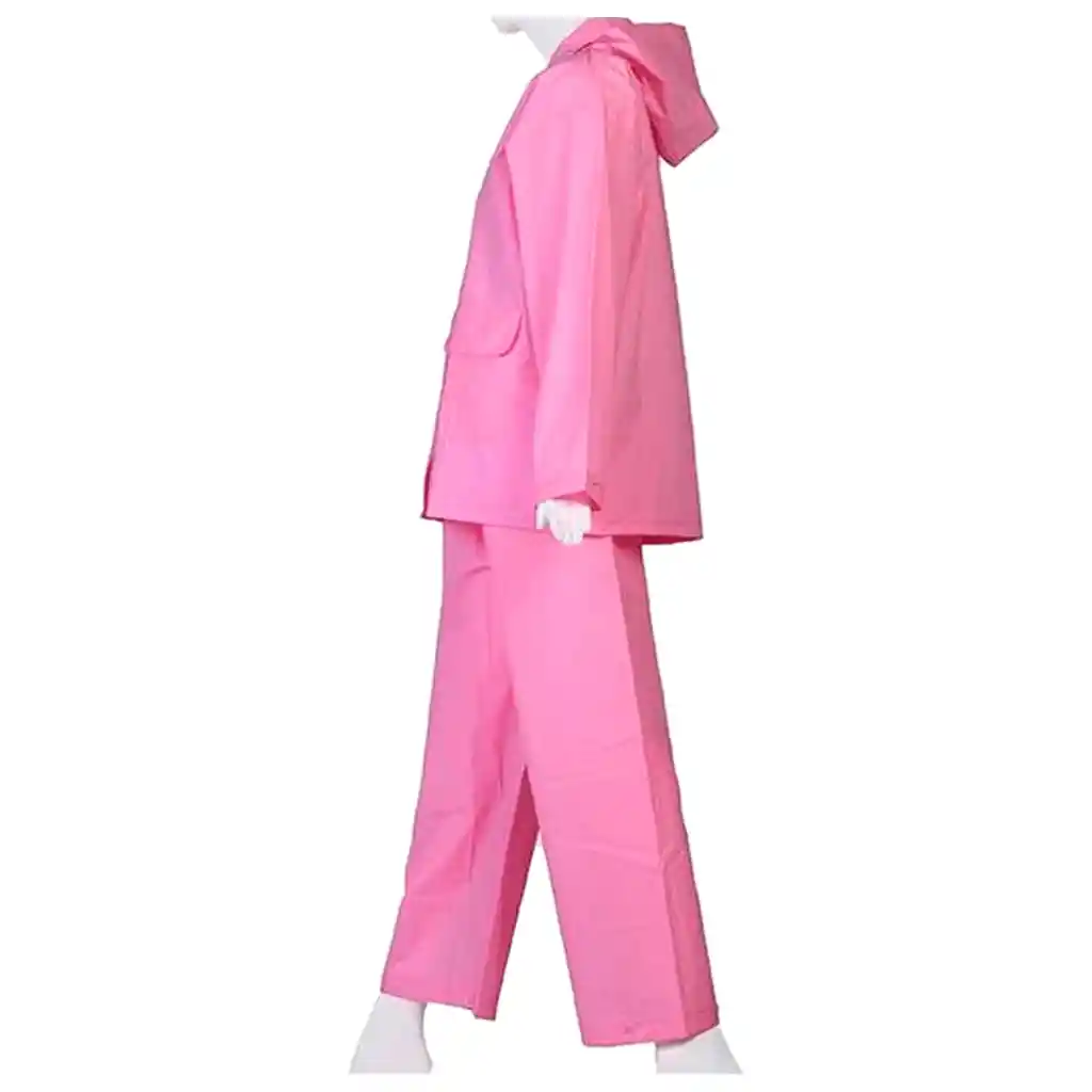 Traje Impermeable Lluvia Moto Bicicleta 2 Piezas Resistente - Rosado Talla M