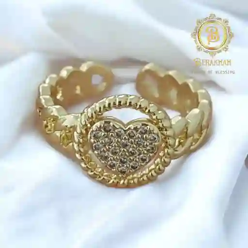 Anillo Corazón De Amor Eterno