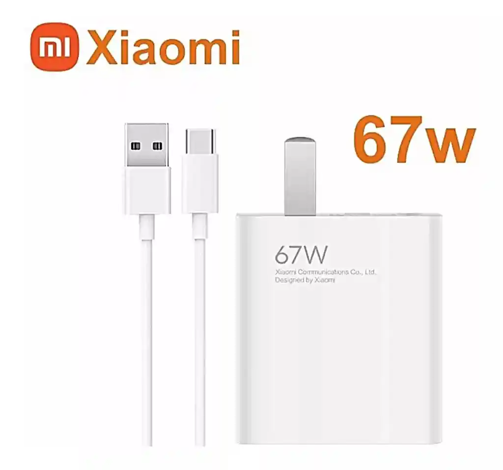 Cargador Xiaomi 67w Carga Rápida Cable Usb A Tipo C