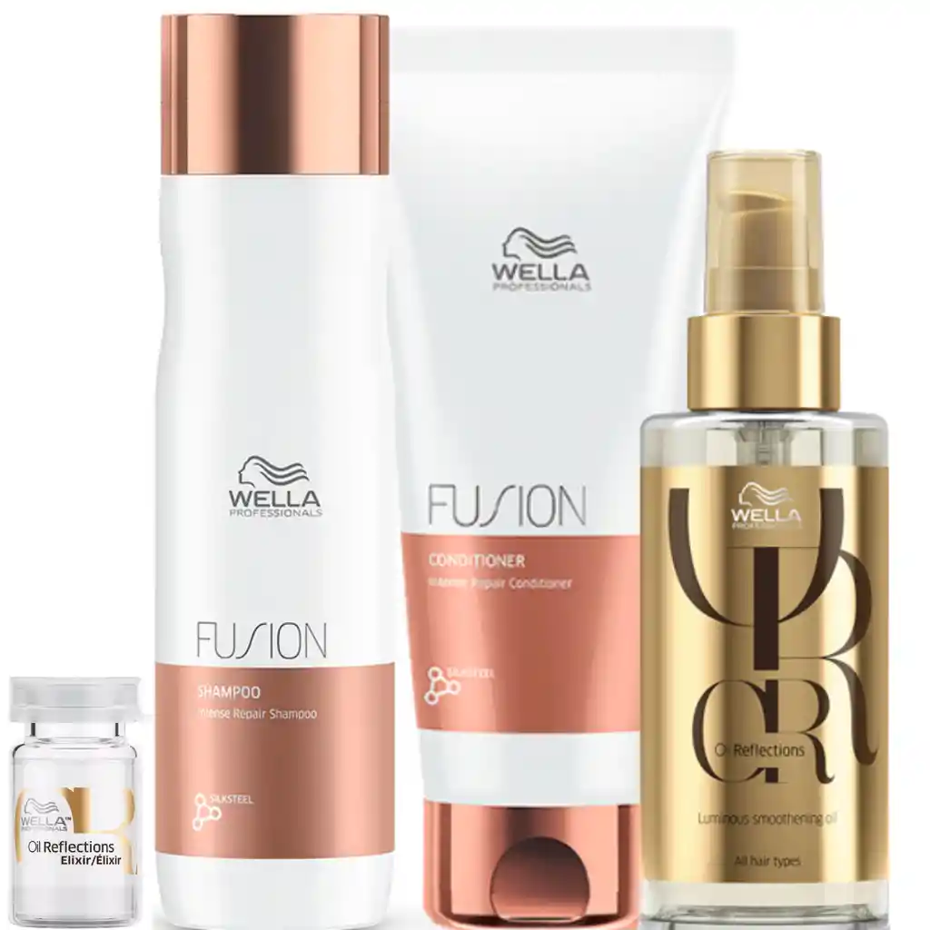 Wella Kit Fusion Shamp+acond+serum