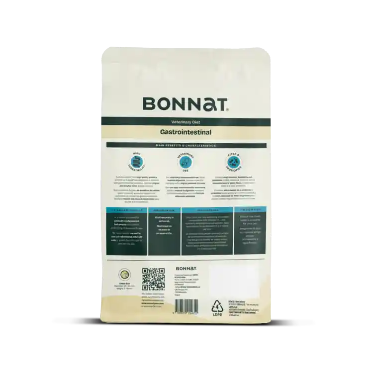 Bonnat Para Perro Gastrointestinal 2kg Alimento Para Perro Cuidado Digestivo 2kg Digestivo Perros