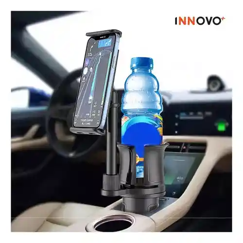 Soporte Celular Carro Porta Vaso Giratorio 360 Holder Innovo