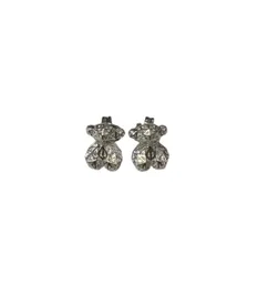 Aretes Acero Inoxidable Osos Malla Plateado Garantia Original + Bolsita De Lujo Terciopelo