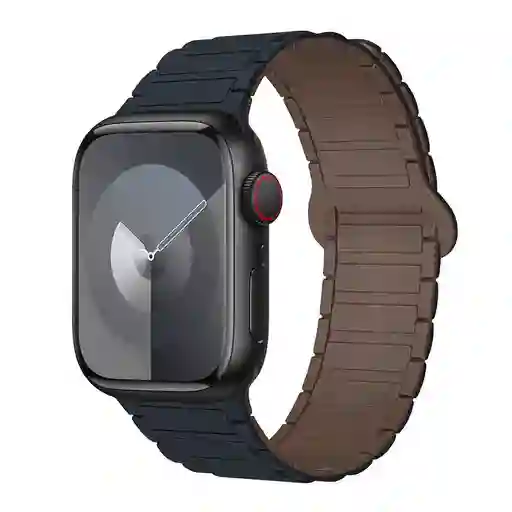 Correa Pulso Manilla Para Apple Watch 42 44 45 49 Ultra Iman Negro Y Marron