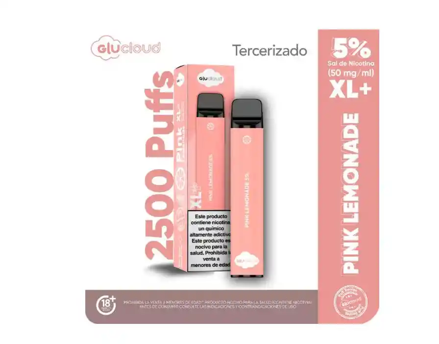 Glucloud Vape Pink Lemonade Xl / 2500 Puff