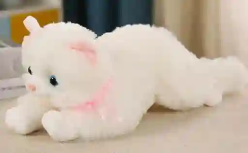 Peluche Gato Acostado Con Sonido