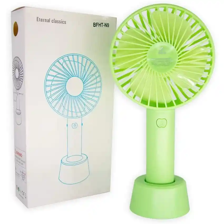 Ventilador Portatil Recargable Verde Eternal Classics