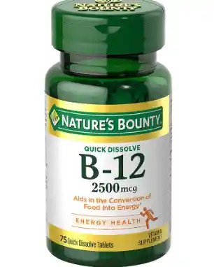 Nature's Bounty Vitamina B-12 2,500 Mcg, 75 Tabletas