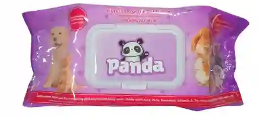 Toallitas Húmedas Hipoalergénicas Clorhexidina Panda 100 Unid Para Mascotas