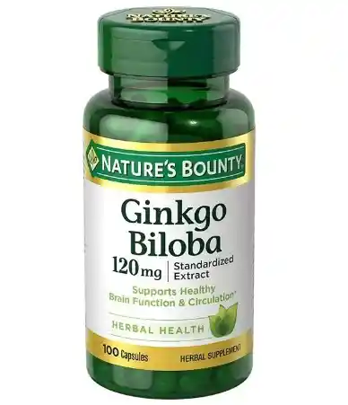 Nature's Bounty Ginkgo Biloba 120 Mg, 100 Cápsulas