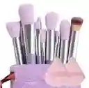 Brochas Maquillaje 13 Pzas Kit De Lujo Lila