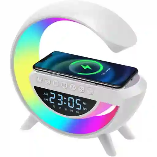 Parlante Inteligente Intouch Con Lámpara, Bluetooth Y Reloj - Portátil