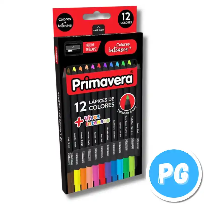 Caja Color Primavera Black X12 Unds Unipunta