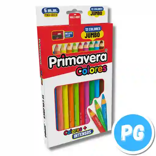 Caja Color Primavera X12 Unds Jumbo Unipunta