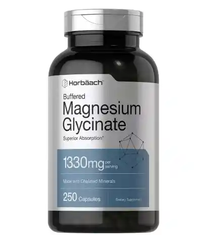 Horbaach Magnesio Glicina 1,330 Mg, 250 Cápsulas