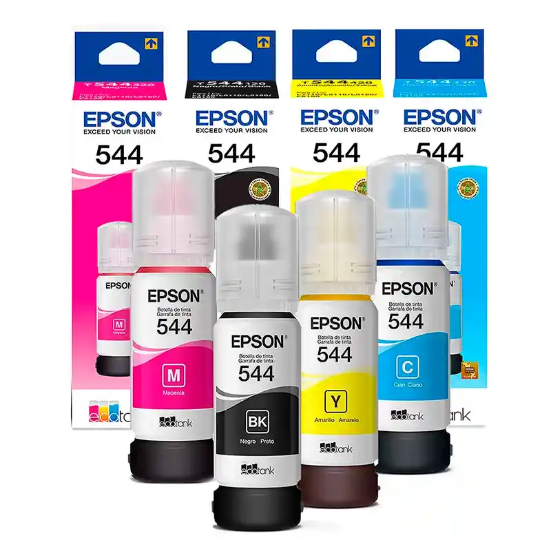 Kit X4 Tintas Génericas Epson 544