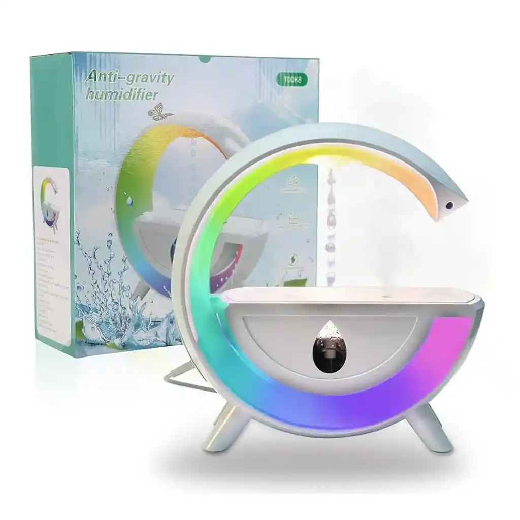 Humidificador Antigravedad Rgb Creativo En Forma De G