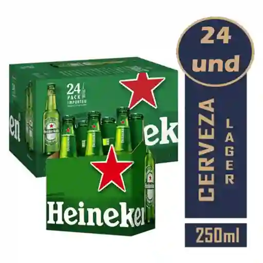 Heineken Cerveza Lager Paca X 24und